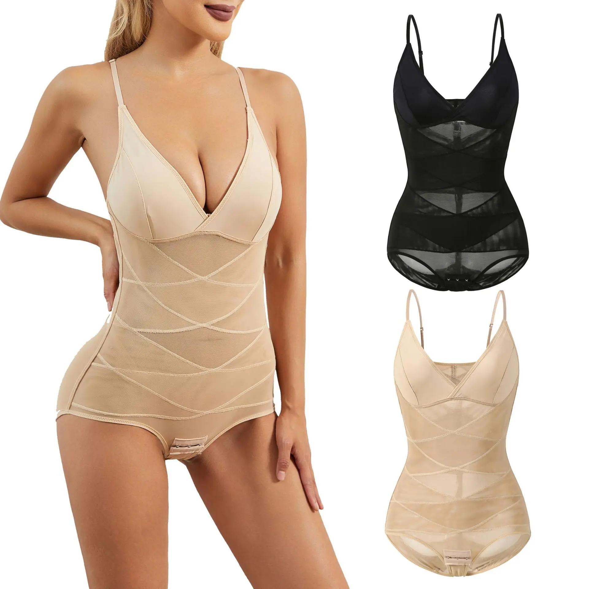 Ultra-Thin Shapewear Bodysuit with Buttons Lightweight Mesh Design for Tummy Control And Waist Slimming Women's Underwear
Ultra-Thin Shapewear Bodysuit with Buttons Lightweight Mesh Design for Tummy Control And Waist Slimming Women's Underwear