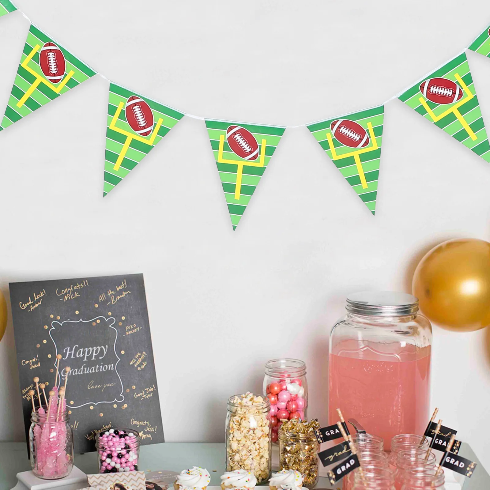 4 set Football Banner Football Party Supplies Triangle Pennant Party Supplies Sports Garland Decorative Wreath Paper Flags
4 set Football Banner Football Party Supplies Triangle Pennant Party Supplies Sports Garland Decorative Wreath Paper Flags