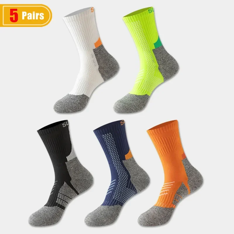 5 Pairs Men's Short Terry Socks Sport Fitness Cotton Towel Bottom Damping Compression for Badminton Tennis Basketball Travel
5 Pairs Men's Short Terry Socks Sport Fitness Cotton Towel Bottom Damping Compression for Badminton Tennis Basketball Travel