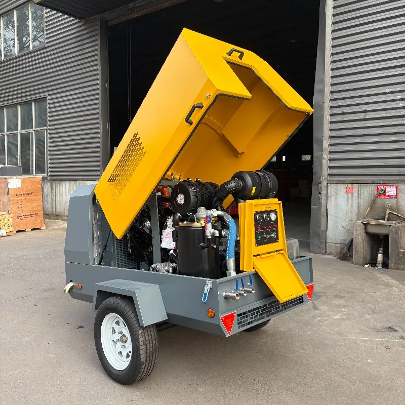 YG Customized New Design Stone Drilling Compressor Machine 185 190 Cfm Mobile Diesel Small Rotary Screw Air Compressors
YG Customized New Design Stone Drilling Compressor Machine 185 190 Cfm Mobile Diesel Small Rotary Screw Air Compressors