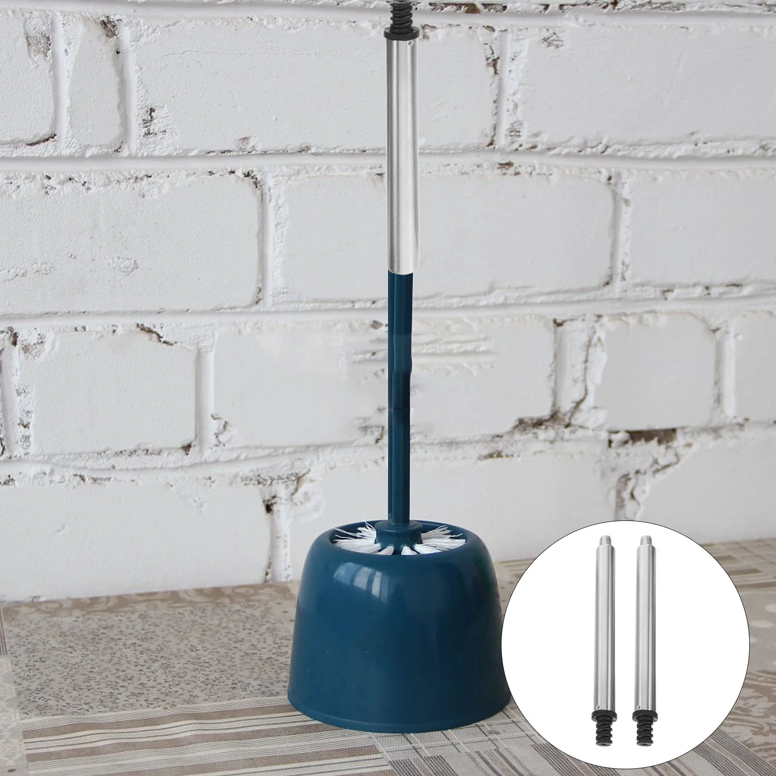 2Pcs Toilet Brush Handle Replacement Connector Stainless Steel Non-Slip Ergonomic Design Pole Attachments for Brush Head Parts
2Pcs Toilet Brush Handle Replacement Connector Stainless Steel Non-Slip Ergonomic Design Pole Attachments for Brush Head Parts