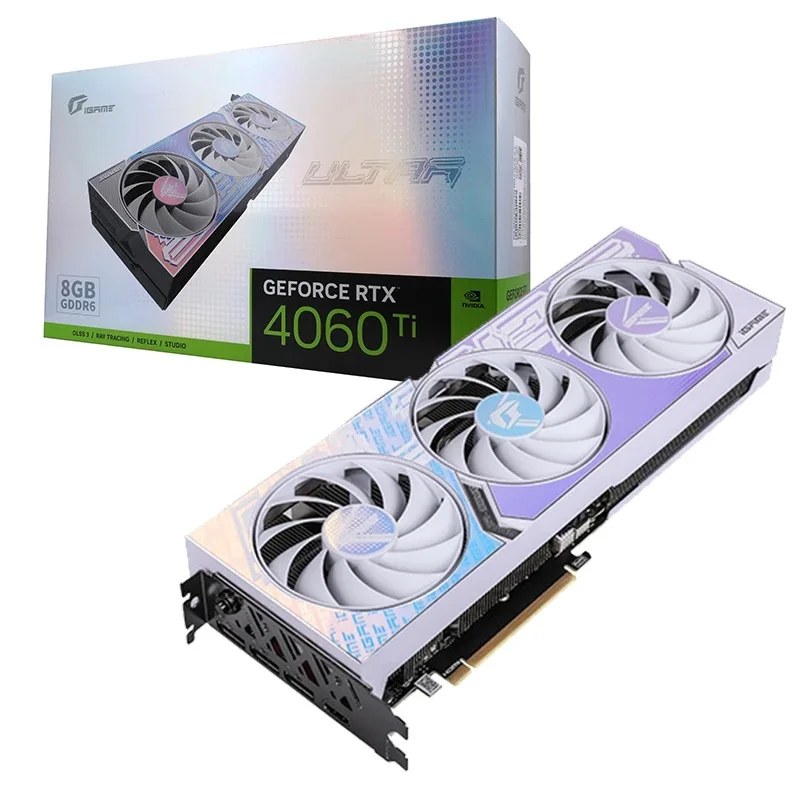 Hot Sale Hideen Power Slot COLORFUL iGame 4060Ti Ultra Z OC 8GB GDDR6 White Graphics Card GPU 4060ti Video Cards
Hot Sale Hideen Power Slot COLORFUL iGame 4060Ti Ultra Z OC 8GB GDDR6 White Graphics Card GPU 4060ti Video Cards