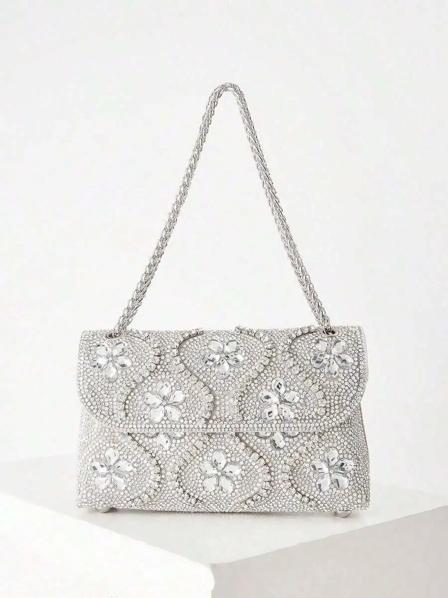 Elegant Rhinestone Floral Evening Clutch Bag For Party Wedding Prom
Elegant Rhinestone Floral Evening Clutch Bag For Party Wedding Prom