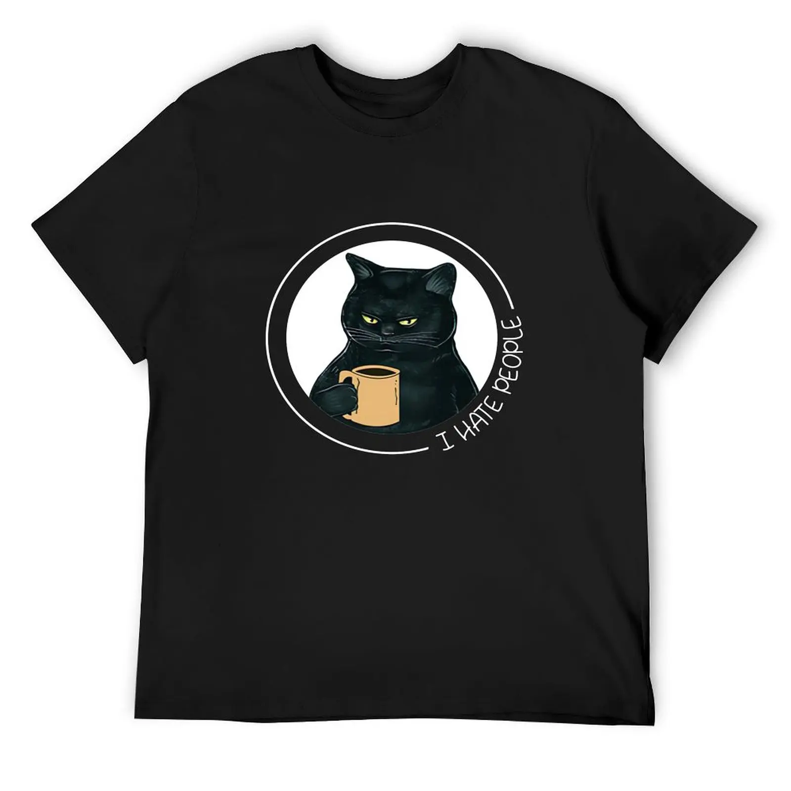 Cat I Hate People Funny Black Cat Drinking Coffee T-Shirt vintage oversized graphic tee t shirt for men
Cat I Hate People Funny Black Cat Drinking Coffee T-Shirt vintage oversized graphic tee t shirt for men