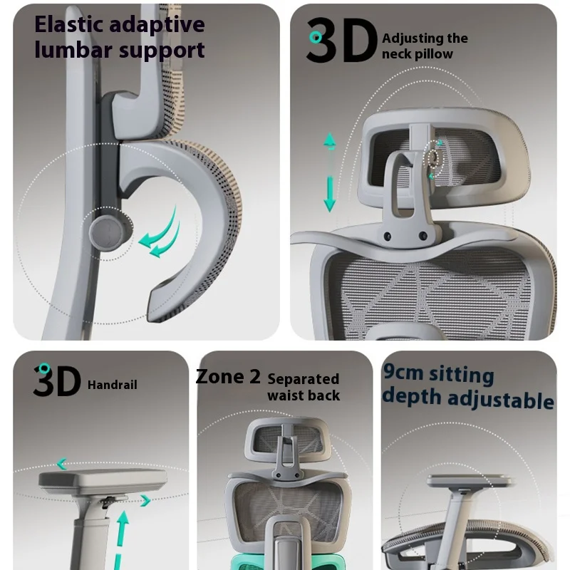 Lumbar Ergonomic Chair Relaxing 2025 Computer Mesh Liftable Chairs Footrest Headrest Chaise Ergonomique Office Furniture
Lumbar Ergonomic Chair Relaxing 2025 Computer Mesh Liftable Chairs Footrest Headrest Chaise Ergonomique Office Furniture
