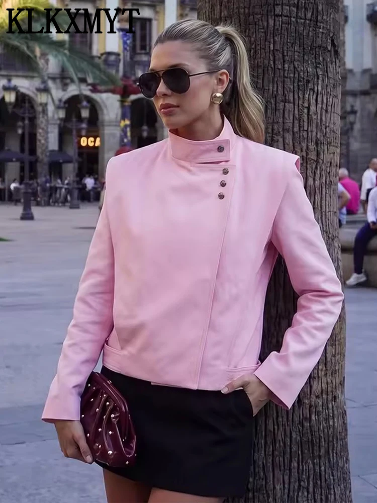 KLKXMYT Chic Casual Street Jackets For Women Loose Stand Collar Long Sleeve Jacket Coat 2026 Spring Autumn Female New Outerwear
KLKXMYT Chic Casual Street Jackets For Women Loose Stand Collar Long Sleeve Jacket Coat 2026 Spring Autumn Female New Outerwear