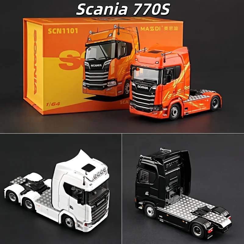 MASDI 1:64 Scania Truck Model Alloy Die Cast Simulation Collectible Body Chassis Rubber Tires Push Glide For Collectors
MASDI 1:64 Scania Truck Model Alloy Die Cast Simulation Collectible Body Chassis Rubber Tires Push Glide For Collectors