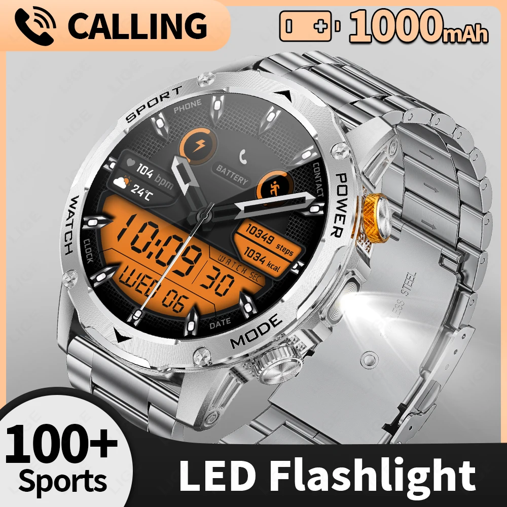 LIGE 1000mAh Large Battery Smart Watch 1.7inch HD Resolution 360*360 Bluetooth Call 100+Sports Mode Smartwatch for Android iOS
LIGE 1000mAh Large Battery Smart Watch 1.7inch HD Resolution 360*360 Bluetooth Call 100+Sports Mode Smartwatch for Android iOS