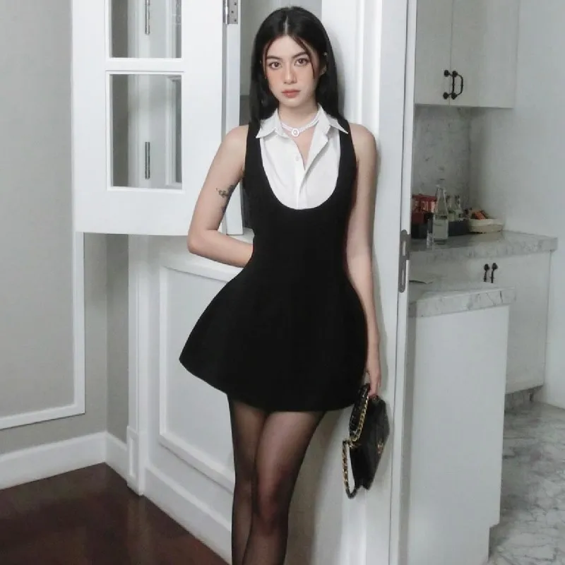 2025 New French Temperament Women Dresses Y2K Sexy Sleeveless Slim Mini Dress Fashion Summer Girls Streetwear Evening Clothes
2025 New French Temperament Women Dresses Y2K Sexy Sleeveless Slim Mini Dress Fashion Summer Girls Streetwear Evening Clothes
