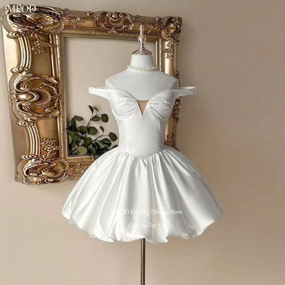 MEOD White Sweetheart A Line Wedding Dress Off The Shoulder Satin Bridal Gown Elegant Backless Vestido De Novia Customized
MEOD White Sweetheart A Line Wedding Dress Off The Shoulder Satin Bridal Gown Elegant Backless Vestido De Novia Customized