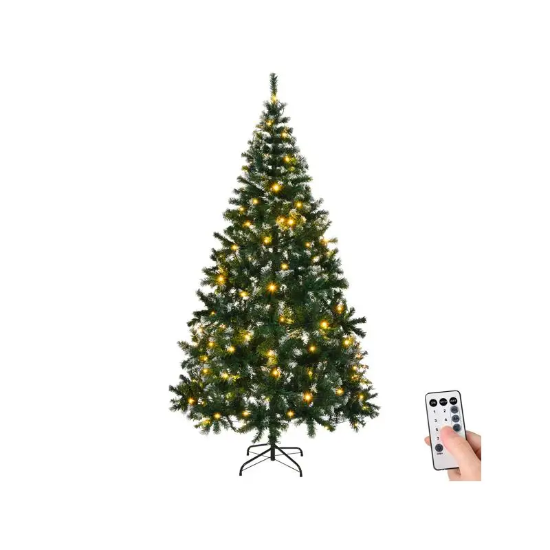 7FT Snow Tipped Artificial Christmas Tree with 150 Warm LED Lights, Remote, 1100 Branch Tips, Sturdy Metal Stand, Green & Snow
7FT Snow Tipped Artificial Christmas Tree with 150 Warm LED Lights, Remote, 1100 Branch Tips, Sturdy Metal Stand, Green & Snow