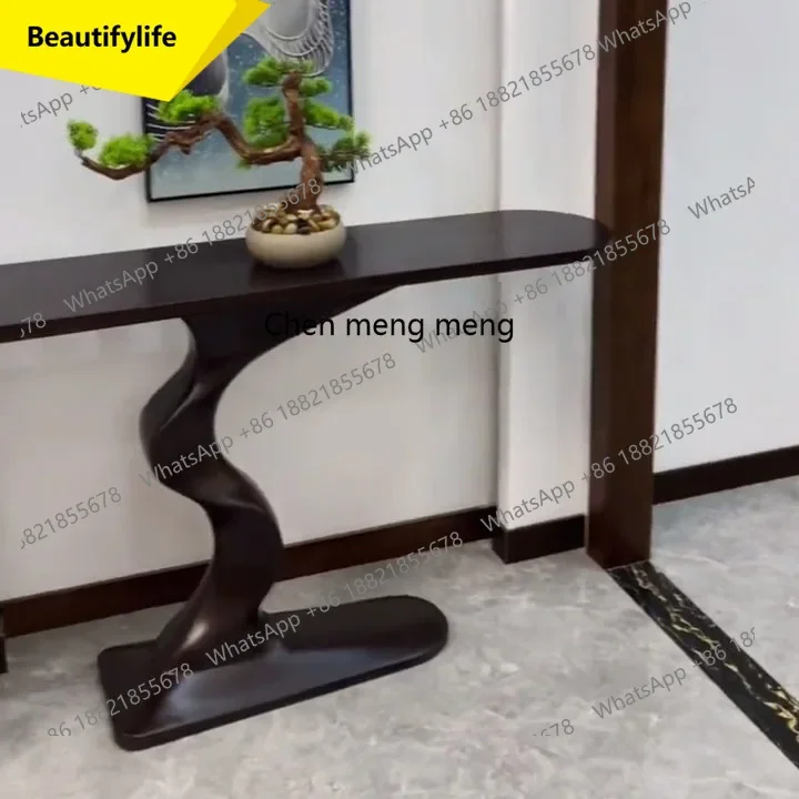 Q181 Solid wood new Chinese entrance table Modern simple end view table Bar case porch table Case
Q181 Solid wood new Chinese entrance table Modern simple end view table Bar case porch table Case