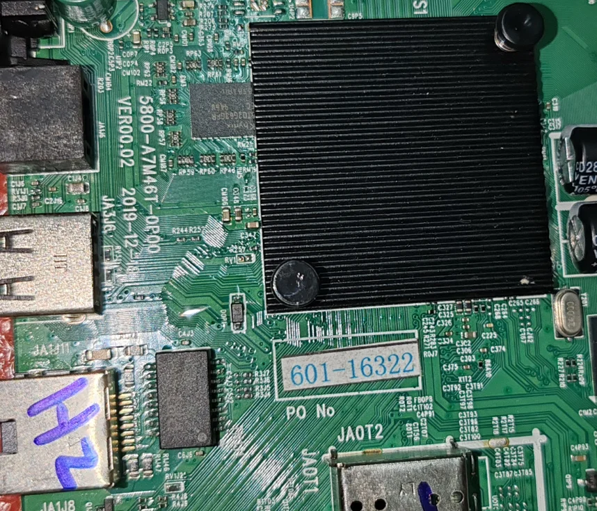 5800-A7M46T-0P00 601-16860 601-16322 601-17760 The physical photo test of the LED TV motherboard is good
5800-A7M46T-0P00 601-16860 601-16322 601-17760 The physical photo test of the LED TV motherboard is good