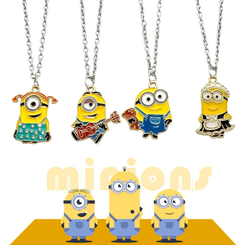 Despicable Me Minions Cartoon Cute Alloy Necklace Pendant Creative Kawaii Girly Heart Collarbone Chain Girl Gift Wholesale
Despicable Me Minions Cartoon Cute Alloy Necklace Pendant Creative Kawaii Girly Heart Collarbone Chain Girl Gift Wholesale