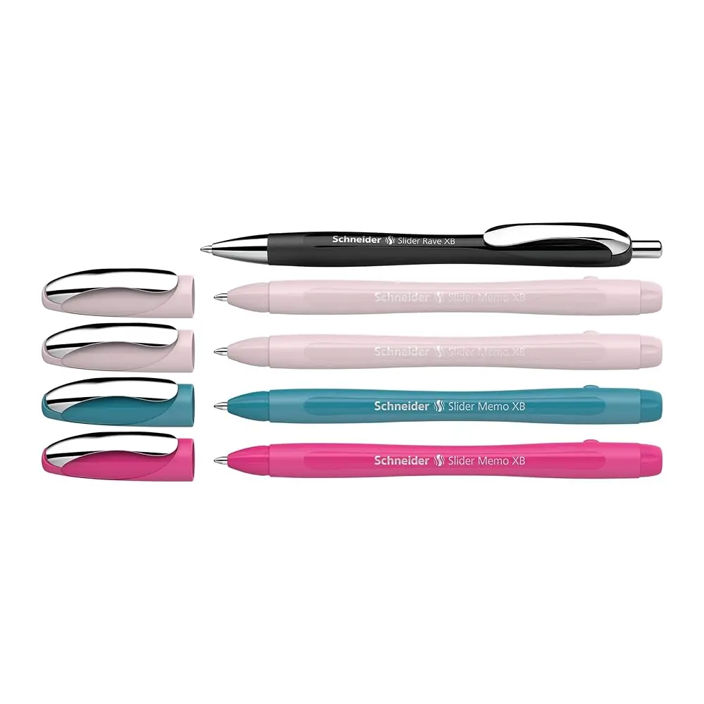 Ручки-слайдеры Limited Edition Memo XB + Slider Rave XB (Extra Broad), 1,4 мм, с особыми корпусами, синие чернила
Ручки-слайдеры Limited Edition Memo XB + Slider Rave XB (Extra Broad), 1,4 мм, с особыми корпусами, синие чернила