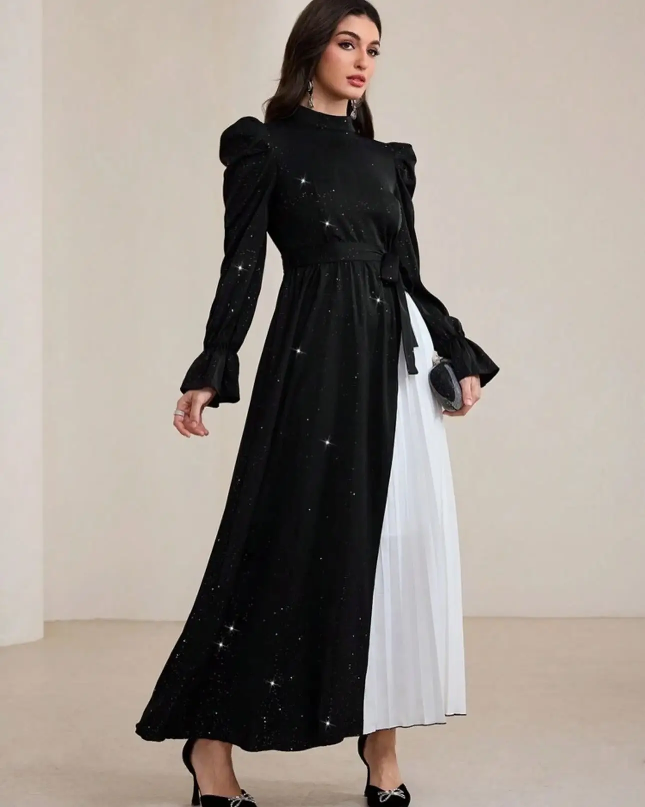 Customized Temperament High Collar Crystal Contrast Color Evening Dresses Graceful Pleats Jersey Vestido De Festa Robe de soirée
Customized Temperament High Collar Crystal Contrast Color Evening Dresses Graceful Pleats Jersey Vestido De Festa Robe de soirée