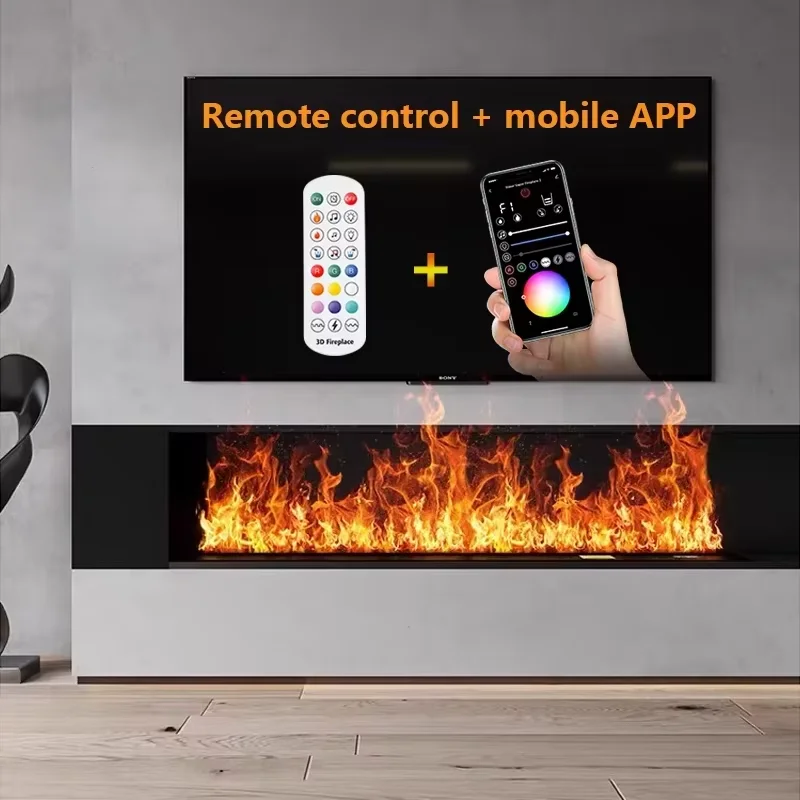 3D Atomized Fireplace With Colorful Steam Flame ECO Decorative Customized Mist Intelligent Indoor Electric Water Vapor Fireplace
3D Atomized Fireplace With Colorful Steam Flame ECO Decorative Customized Mist Intelligent Indoor Electric Water Vapor Fireplace