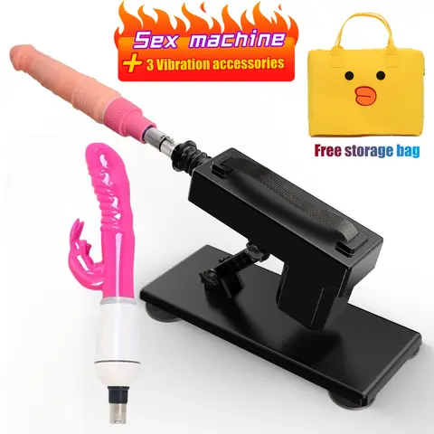Quiet & Powerful Thrusting Sex Machine for Men, Women & Couples - Hands-Free Orgasm Machine with Stable Suction Cup Base, Dildo