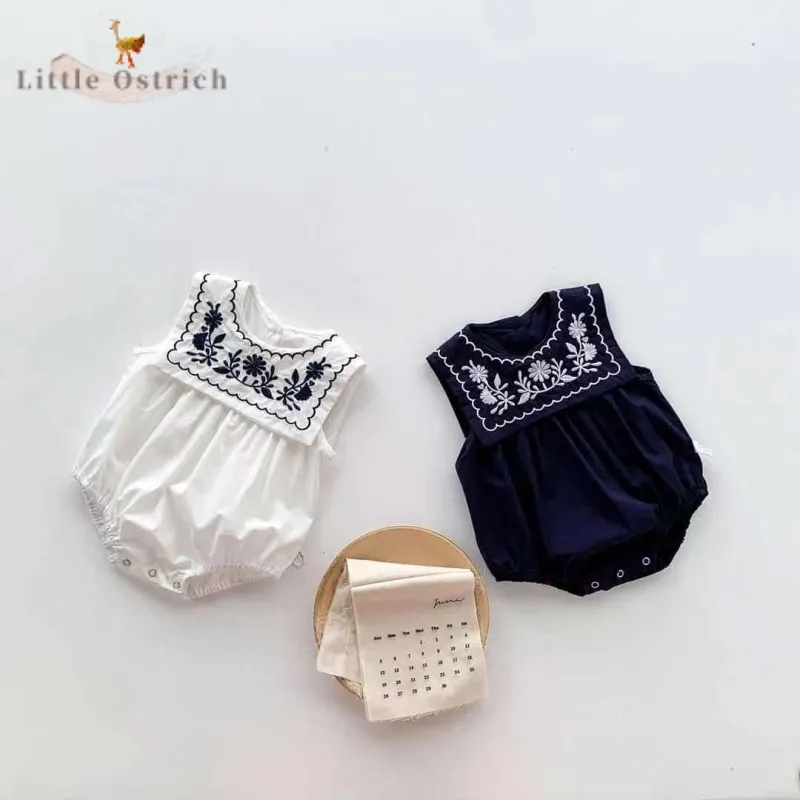 Newborn Baby Girl Cotton Vest Romper Infant Toddler Child Sleeveless Embroidery Jumpsuit Flower Pullover Baby Clothes 3-18M
Newborn Baby Girl Cotton Vest Romper Infant Toddler Child Sleeveless Embroidery Jumpsuit Flower Pullover Baby Clothes 3-18M