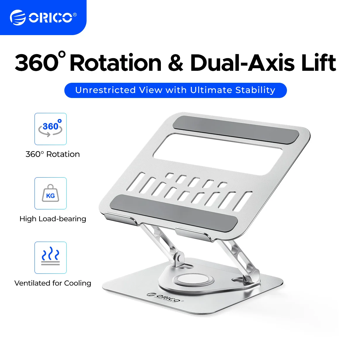 ORICO Foldable Laptop Stand Aluminum Alloy 360 Adjustable Notebook Stand Up to 17 inch Laptop Folding Desktop Support Holder
ORICO Foldable Laptop Stand Aluminum Alloy 360 Adjustable Notebook Stand Up to 17 inch Laptop Folding Desktop Support Holder