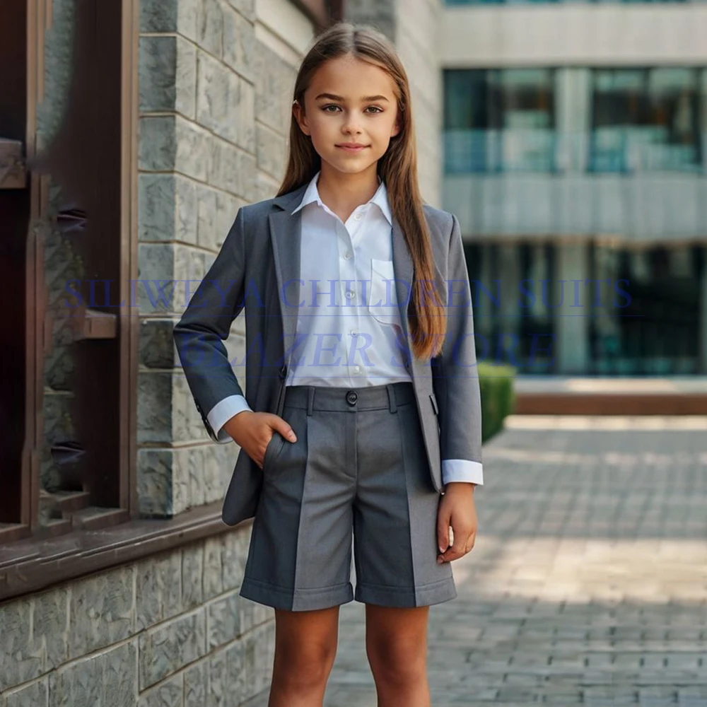 Grey Children Clothing Formal Single Breasted Notch Lapel 2 Piece Jacket Pants Sets Customzied Shorts Outfit High Quality Blazer
Grey Children Clothing Formal Single Breasted Notch Lapel 2 Piece Jacket Pants Sets Customzied Shorts Outfit High Quality Blazer
