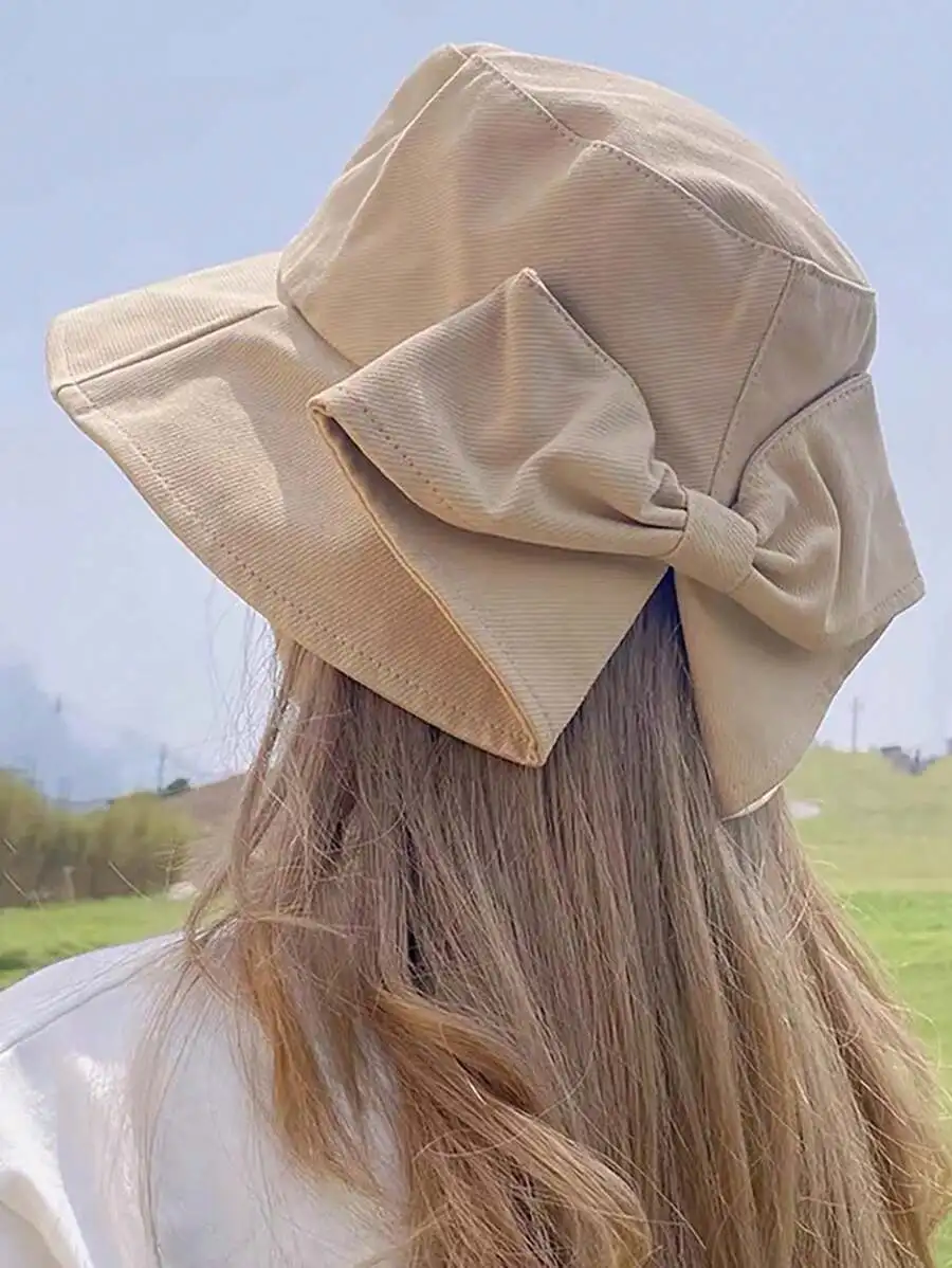 Spring Summer Japanese Style Sun Protection Bucket Hat With Bowknot Casual Fishing Cap For Women
Spring Summer Japanese Style Sun Protection Bucket Hat With Bowknot Casual Fishing Cap For Women
