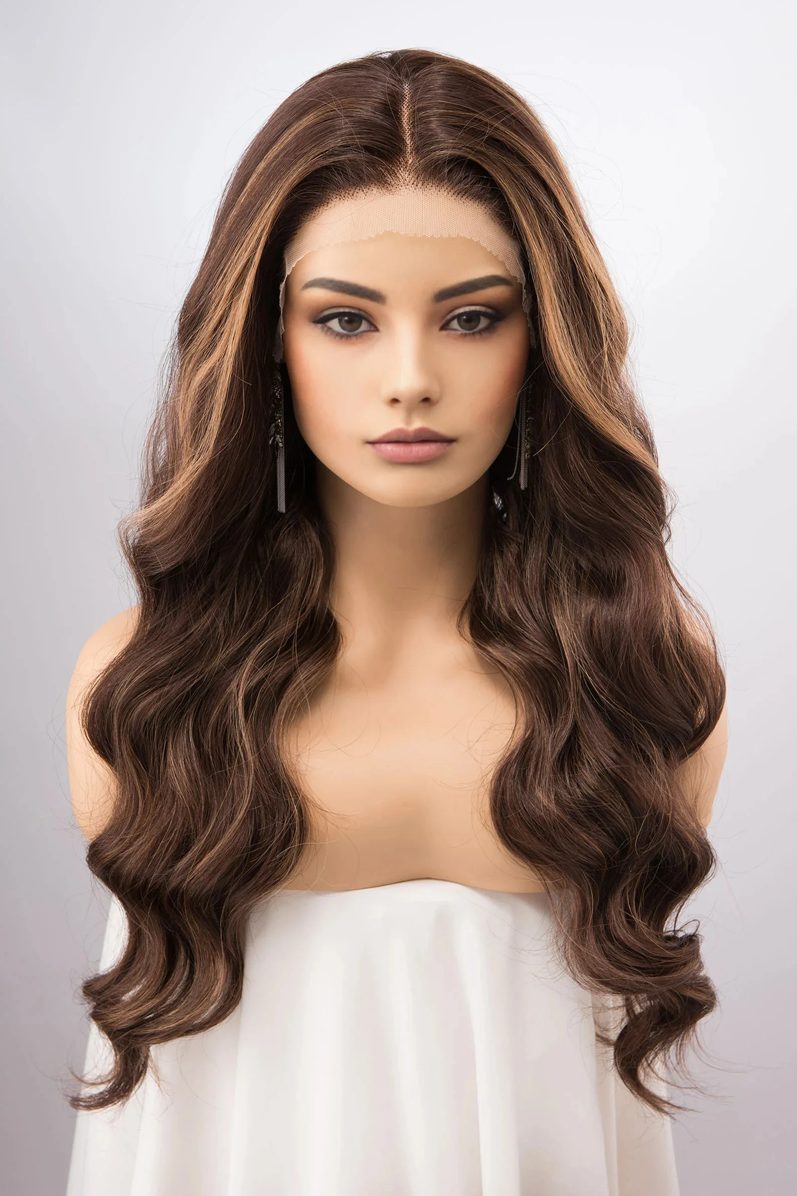 Honey Brown Blonde Synthetic Wig Long Deep Wavy Middle Part Heat Resistant Daily Natural Fiber for Women
Honey Brown Blonde Synthetic Wig Long Deep Wavy Middle Part Heat Resistant Daily Natural Fiber for Women