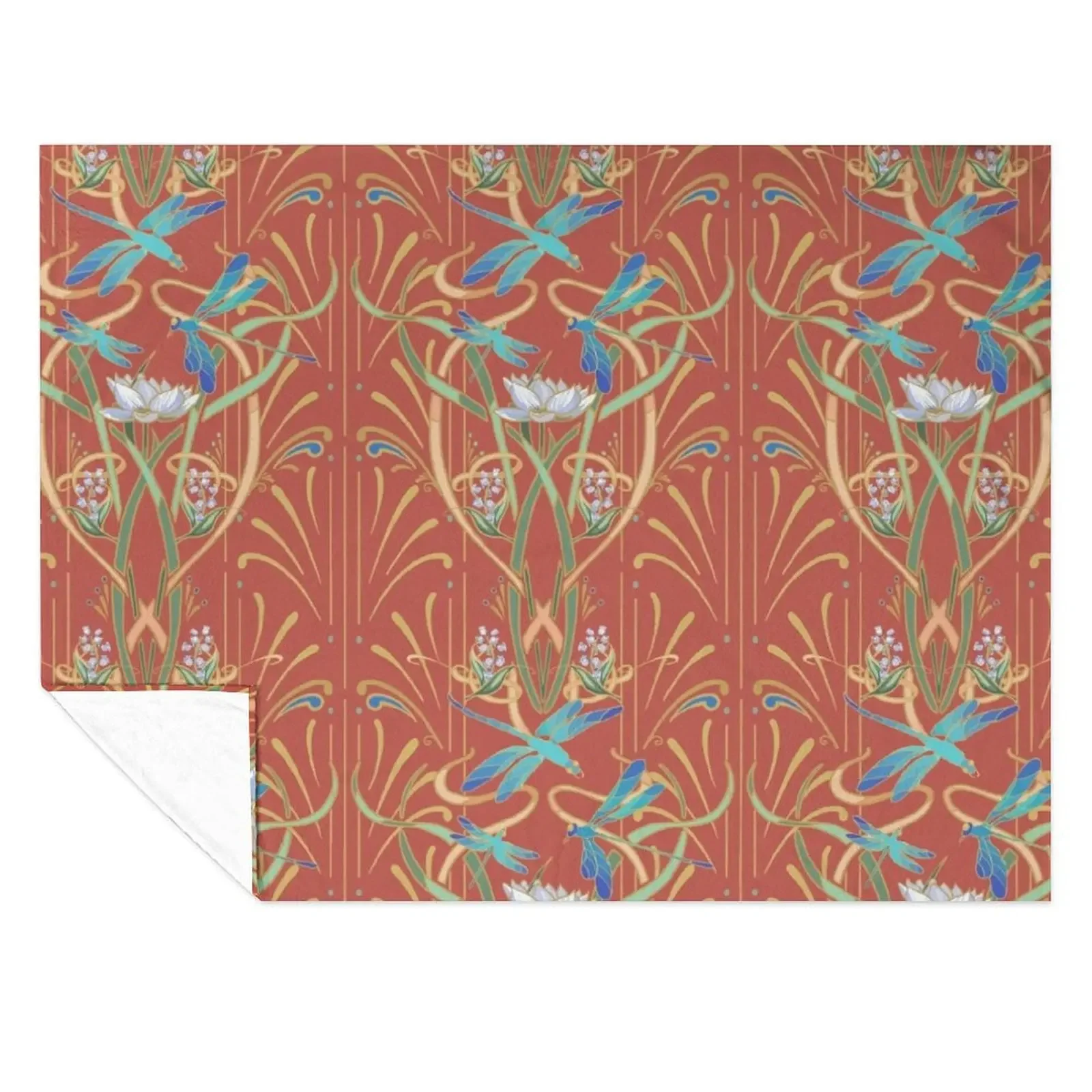 Art Nouveau Dragonflies Pattern Deep Coral Throw Blanket Plaid warm for winter Cute Flannel Blankets
Art Nouveau Dragonflies Pattern Deep Coral Throw Blanket Plaid warm for winter Cute Flannel Blankets