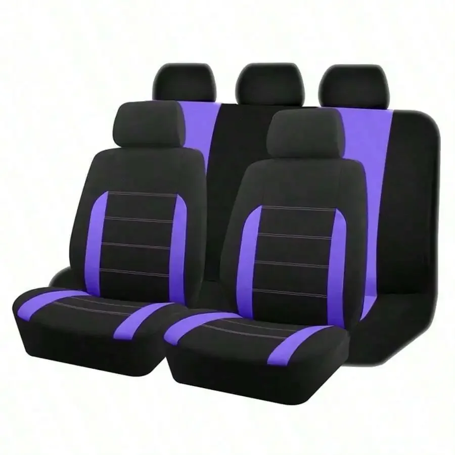 9pcs Polyester Car Seat Covers Set Universal Airbag Compatible Auto Accessories
9pcs Polyester Car Seat Covers Set Universal Airbag Compatible Auto Accessories