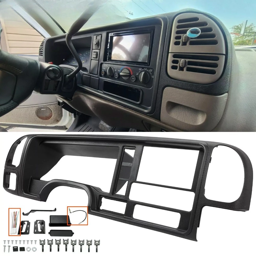 Double DIN Truck Dash bezel Kit For 95-02 GMC Full Size Trucks / SUVs Black
Double DIN Truck Dash bezel Kit For 95-02 GMC Full Size Trucks / SUVs Black