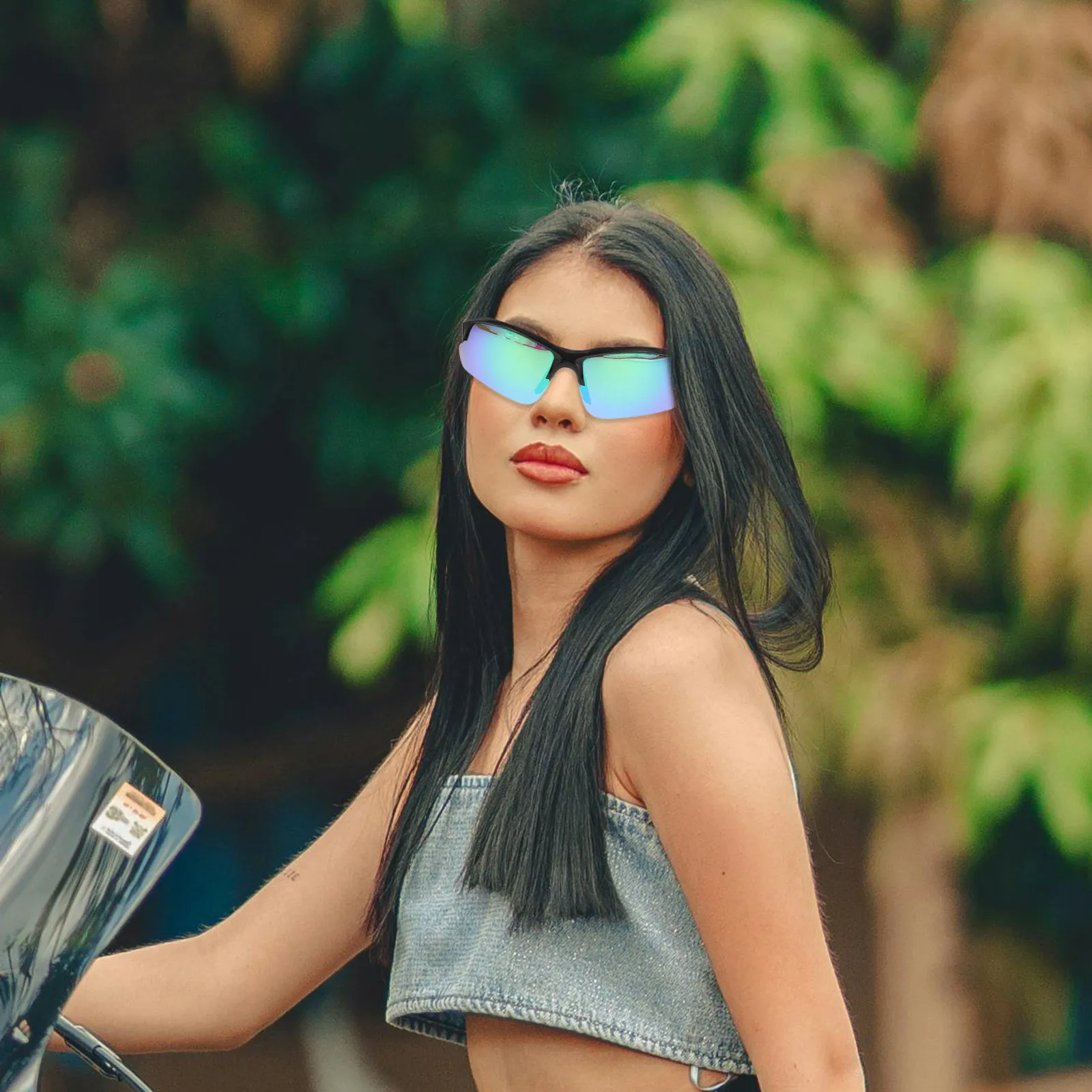 Photochromic Sunglasses TAC Plastic UV400 Cycling Outdoor Sports BaseBall Shades Men Women Green Mirror Lens
Photochromic Sunglasses TAC Plastic UV400 Cycling Outdoor Sports BaseBall Shades Men Women Green Mirror Lens