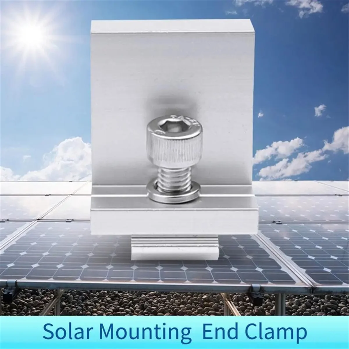 10Pcs Solar Photovoltaic Bracket Aluminum Alloy Clamp for Solar Module Solar Panel Racking Mounts Accessories PV Clamp C
10Pcs Solar Photovoltaic Bracket Aluminum Alloy Clamp for Solar Module Solar Panel Racking Mounts Accessories PV Clamp C