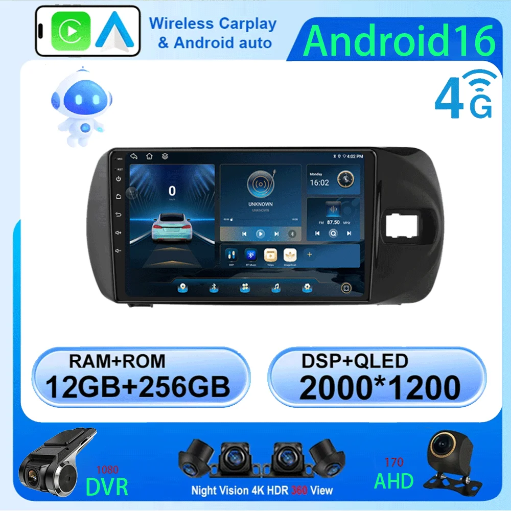 Car Radio Android 16 Carplay For Toyota Vitz 3 XP130 2014 2015 2016 2017 2018 2019 Multimedia Video Player Navigation GPS Stereo
Car Radio Android 16 Carplay For Toyota Vitz 3 XP130 2014 2015 2016 2017 2018 2019 Multimedia Video Player Navigation GPS Stereo