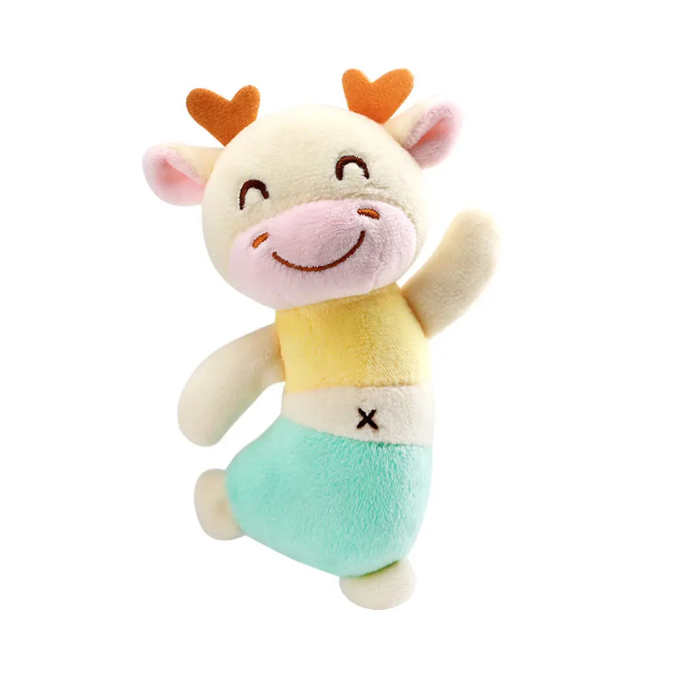 Cartoon Rattle Toys Baby Newborn Hand Rattles Present Handbell Infant Stuffed Animals