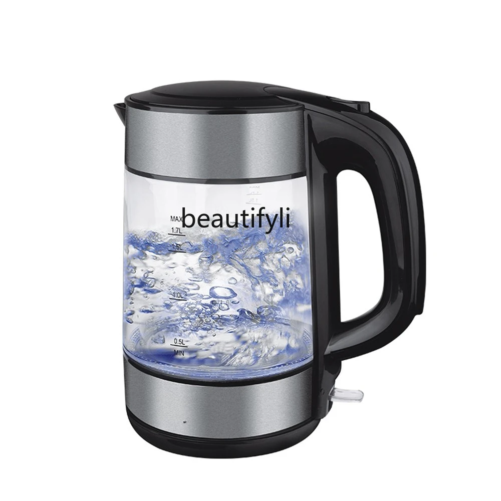 Gaopeng silicon glass kettle large capacity 1.7L glass kettle automatic power-off kettle
Gaopeng silicon glass kettle large capacity 1.7L glass kettle automatic power-off kettle