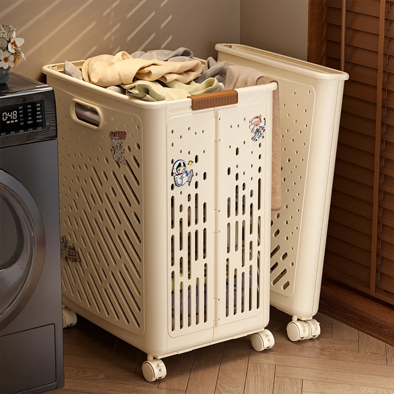 Creative Foldable Dir Laundry Basket with Wheels for Home Use Batoom Laundry Hamper Clothes Storage Organizer
Creative Foldable Dir Laundry Basket with Wheels for Home Use Batoom Laundry Hamper Clothes Storage Organizer