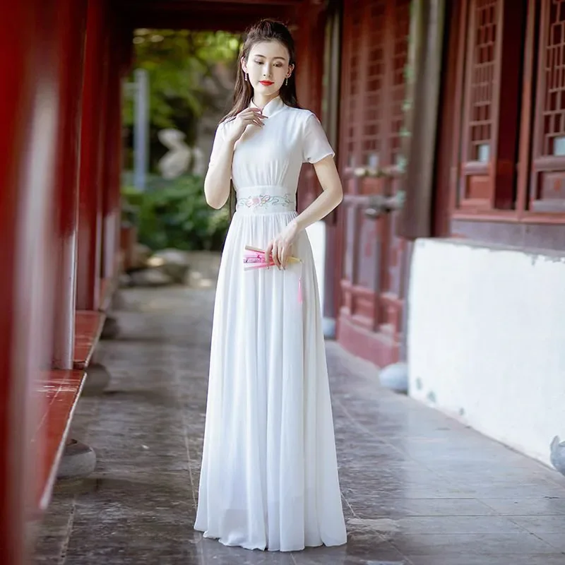 Summer New Improved Cheongsam Dress Women's Clothing Chic Slim Y2K Elegant Printed Short Sleeve Birthday Party President Dresses
Summer New Improved Cheongsam Dress Women's Clothing Chic Slim Y2K Elegant Printed Short Sleeve Birthday Party President Dresses