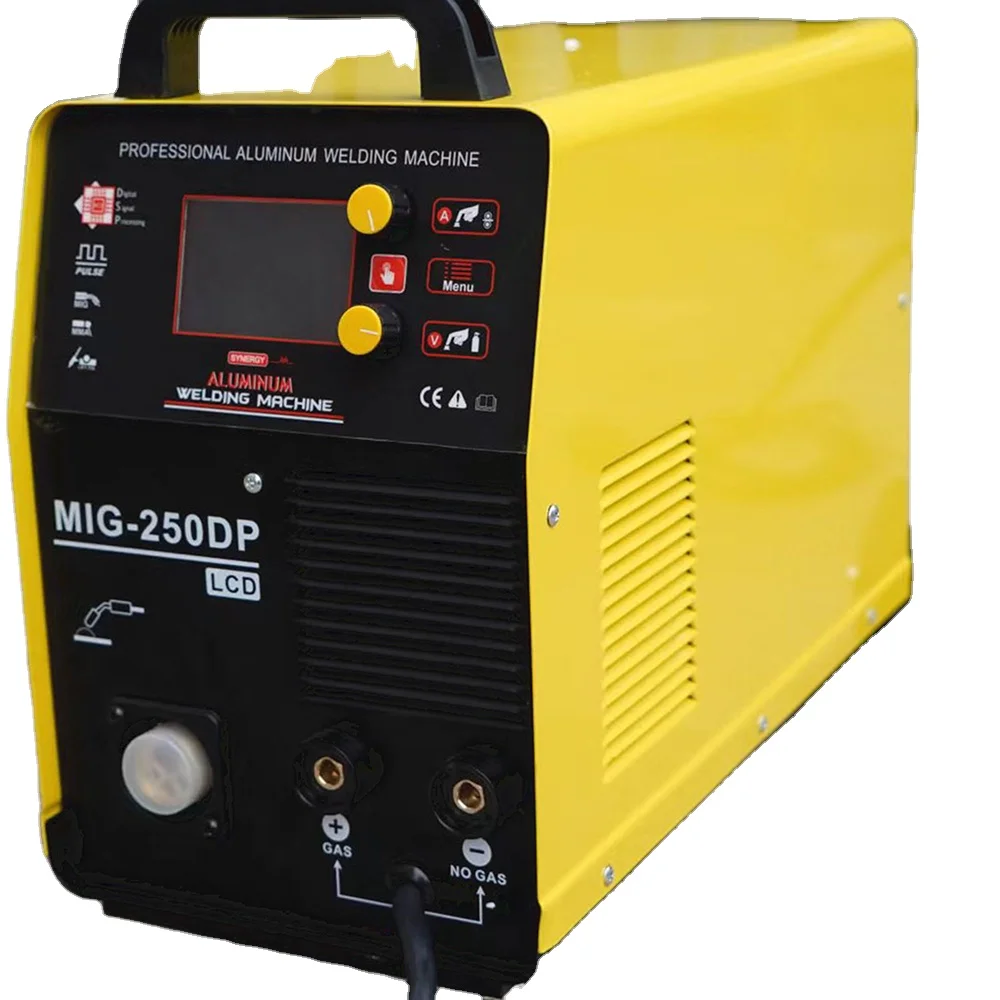 250A Double Pulse MIG Welder Aluminum Pulse MIG MMA Welding Machine MIG250DP LCD
250A Double Pulse MIG Welder Aluminum Pulse MIG MMA Welding Machine MIG250DP LCD