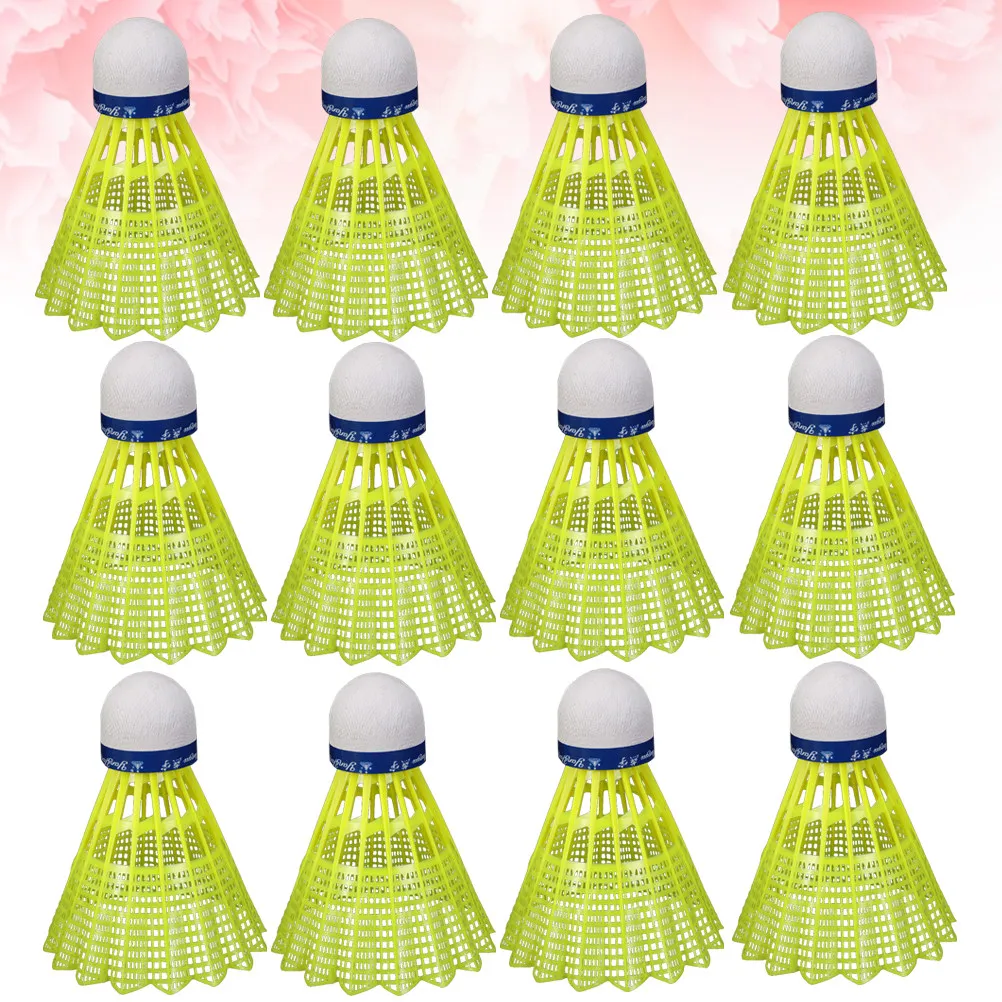 12Pcs Plastic Badminton Shuttlecocks High Durability Not Easy to Crack for Fitness Training Practice Games School Sports Outdoor
12Pcs Plastic Badminton Shuttlecocks High Durability Not Easy to Crack for Fitness Training Practice Games School Sports Outdoor