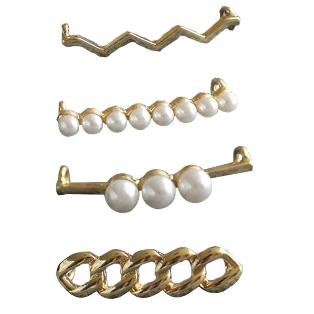 4 Pcs Pearl Buckle Alloy Shoes Clips Creative DIY Accessories Decorative Shoe Charms Elegant Fashion Shoelace
4 Pcs Pearl Buckle Alloy Shoes Clips Creative DIY Accessories Decorative Shoe Charms Elegant Fashion Shoelace
