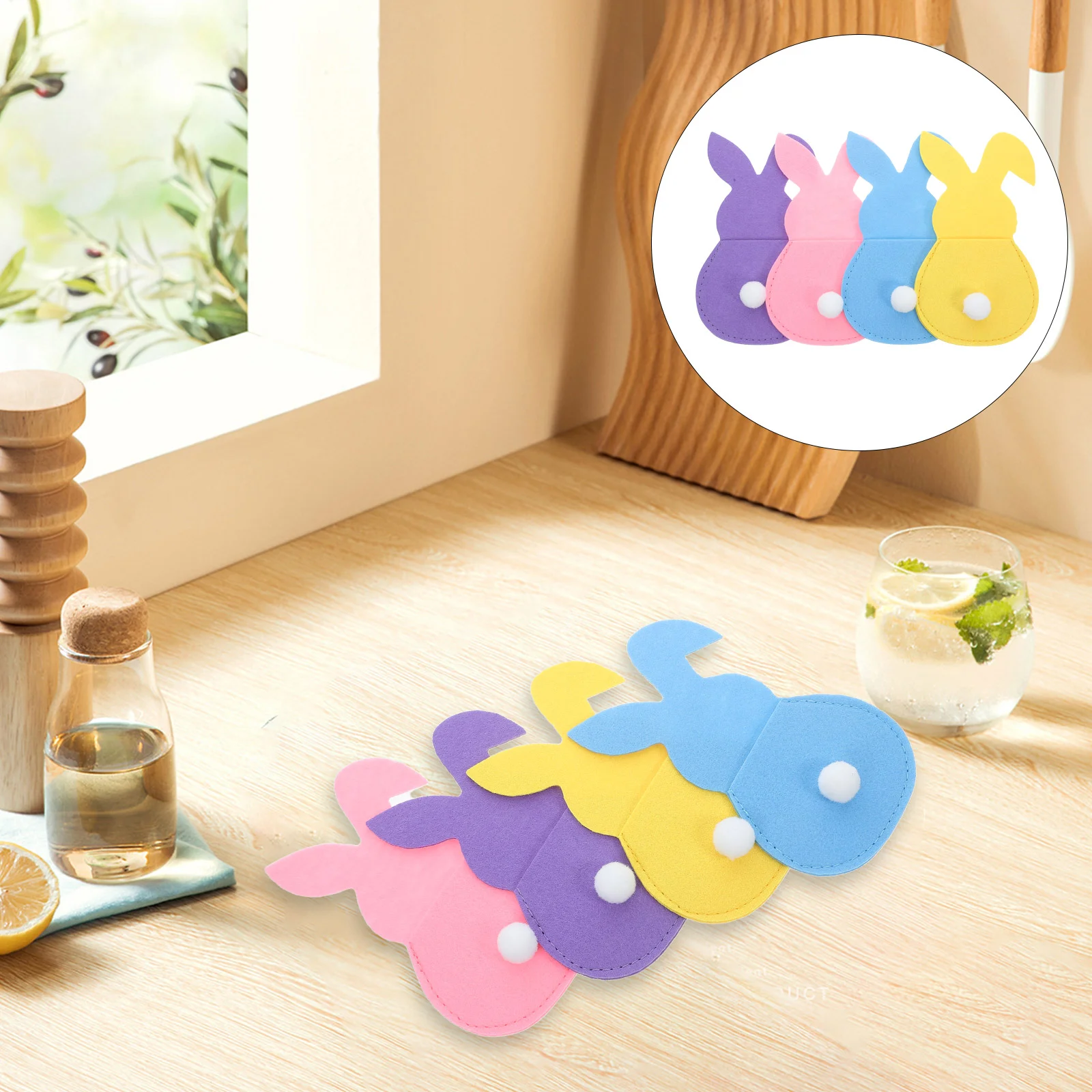4 Pcs Easter Bunny Tableware Flatware Storage Case Cutlery Set Non-woven Fabric
4 Pcs Easter Bunny Tableware Flatware Storage Case Cutlery Set Non-woven Fabric
