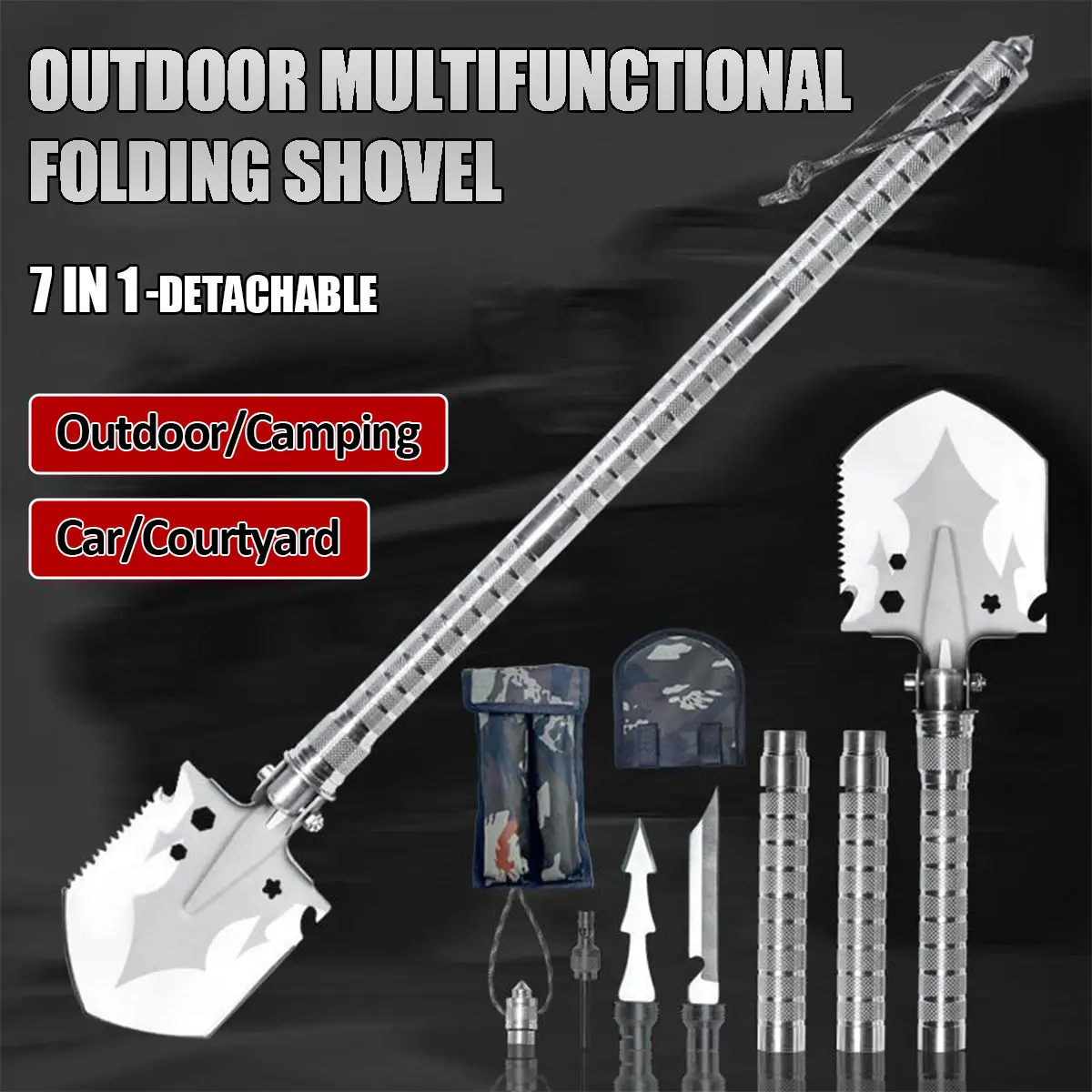 Multi Functional Detachable Foldable Military Electric Shovel Outdoor Survival Equipment Self-Defense Tools Camping Accessories
Multi Functional Detachable Foldable Military Electric Shovel Outdoor Survival Equipment Self-Defense Tools Camping Accessories