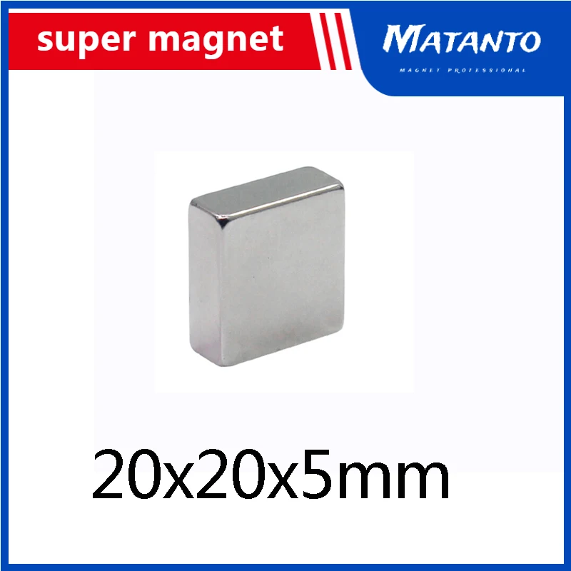 2/5/10/30/50pcs Powerful Magnets 20x20x5mm Permanent Quadrate Magnet 20X20mm Super Strong Neodymium Magnet 20*20*5mm
2/5/10/30/50pcs Powerful Magnets 20x20x5mm Permanent Quadrate Magnet 20X20mm Super Strong Neodymium Magnet 20*20*5mm