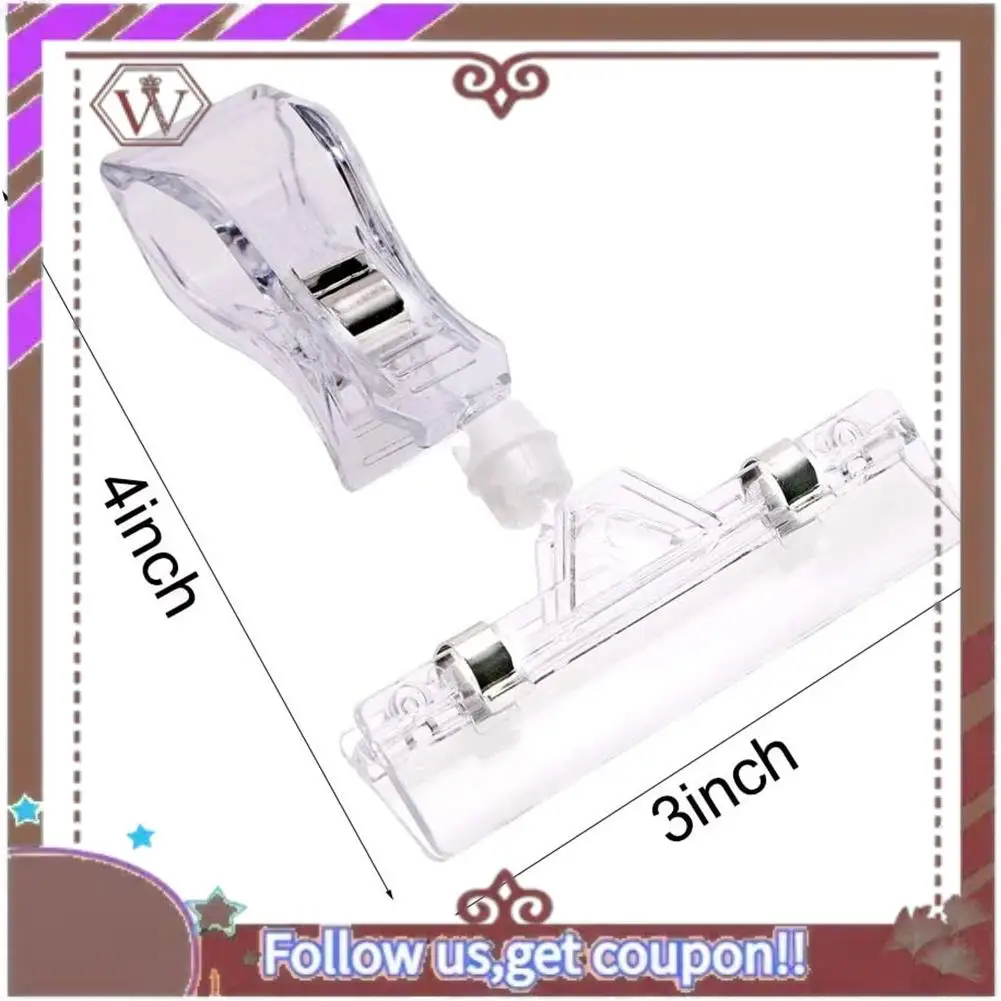 ABBG-16Pcs Clear Sign Clips Plastic Clip Sign Holder Stand, Swivel Price Clips Clothing Rack Signs Tag Clothing Rack Signs
ABBG-16Pcs Clear Sign Clips Plastic Clip Sign Holder Stand, Swivel Price Clips Clothing Rack Signs Tag Clothing Rack Signs