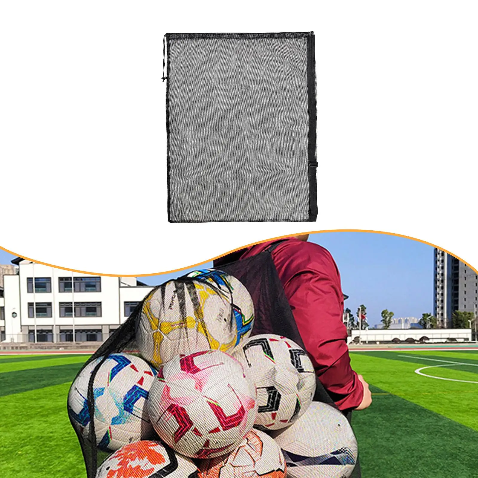 Mesh Sports Drawstring Basketball Bag Athletic Lightweight Pouch Versatile Sport Net Sack for Outdoor Activities Gym
Mesh Sports Drawstring Basketball Bag Athletic Lightweight Pouch Versatile Sport Net Sack for Outdoor Activities Gym