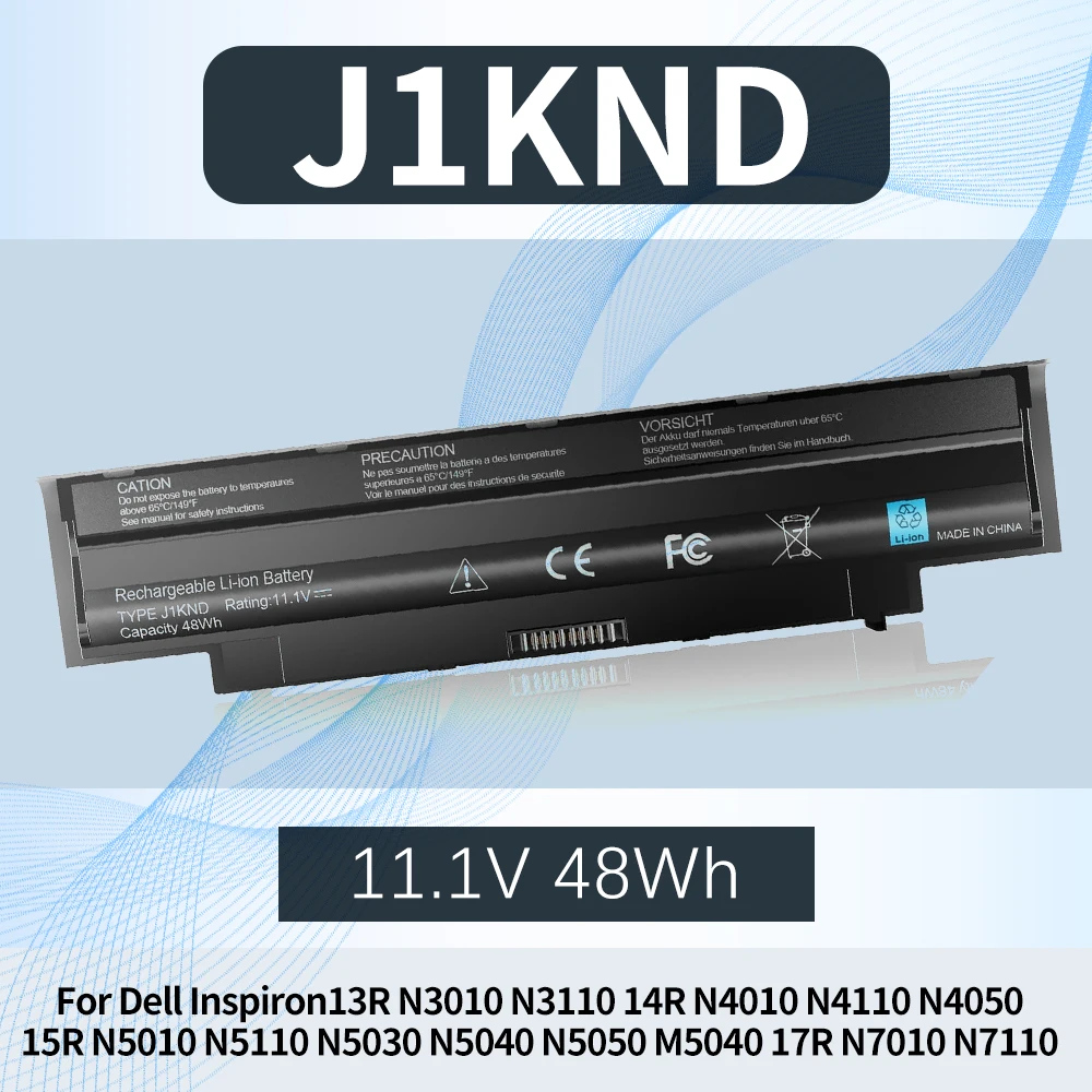 J1KND Laptop Battery for Dell Inspiron13R N3010 N3110 14R N4010 N4110 N4050 M4040 15R N5010 N5110 N5030 N5040 17R N7010 N7110
J1KND Laptop Battery for Dell Inspiron13R N3010 N3110 14R N4010 N4110 N4050 M4040 15R N5010 N5110 N5030 N5040 17R N7010 N7110