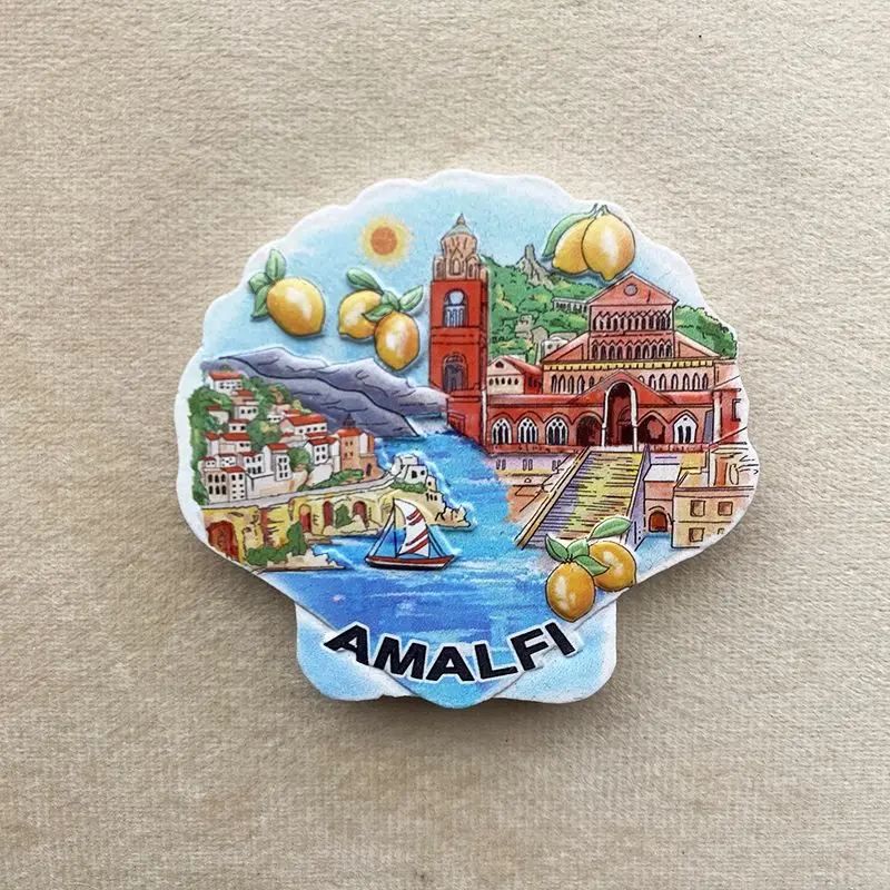 Italian Shell Shape Refrigerator Magnet Amalfi Coast Port 3D Magnet Travel Souvenir
Italian Shell Shape Refrigerator Magnet Amalfi Coast Port 3D Magnet Travel Souvenir