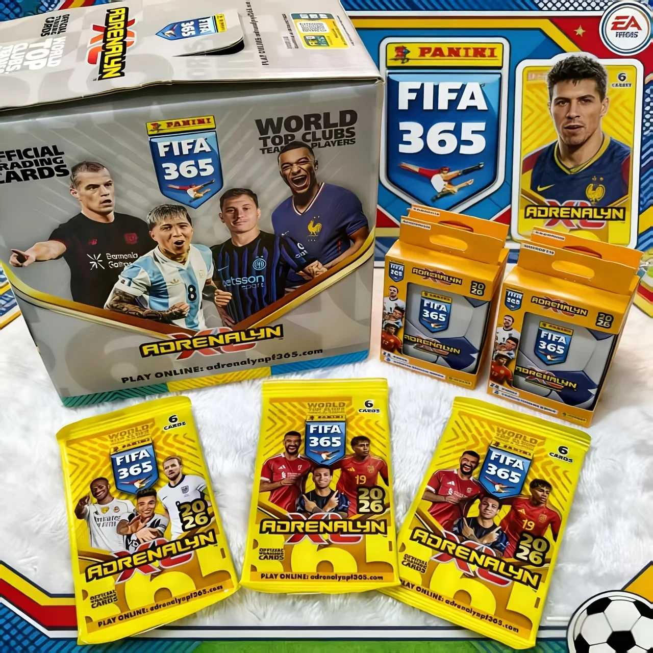 A Random 1pc PANINI Limited Edition FIFA 365 2026 Adrenalyn XL Fat Pack Featuring Official Player Cards, Including Limited Cards
A Random 1pc PANINI Limited Edition FIFA 365 2026 Adrenalyn XL Fat Pack Featuring Official Player Cards, Including Limited Cards