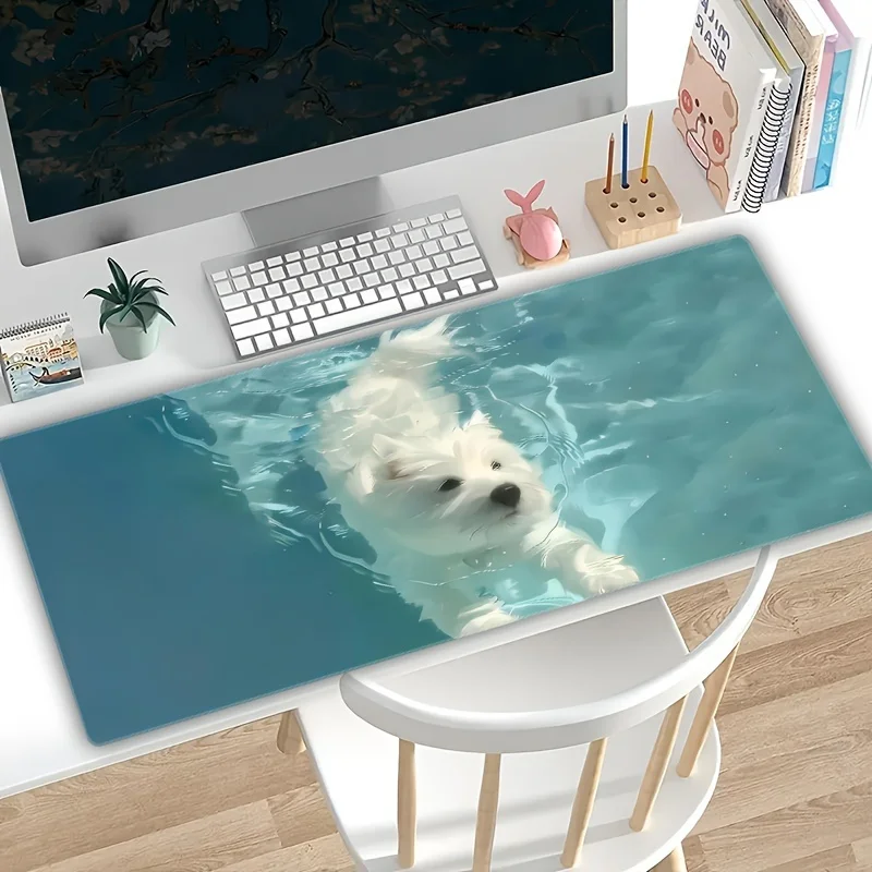 Swimming dog pattern mouse pad, non-slippery rubber, HD printing, suitable for office and gamer computer desktop decoration
Swimming dog pattern mouse pad, non-slippery rubber, HD printing, suitable for office and gamer computer desktop decoration