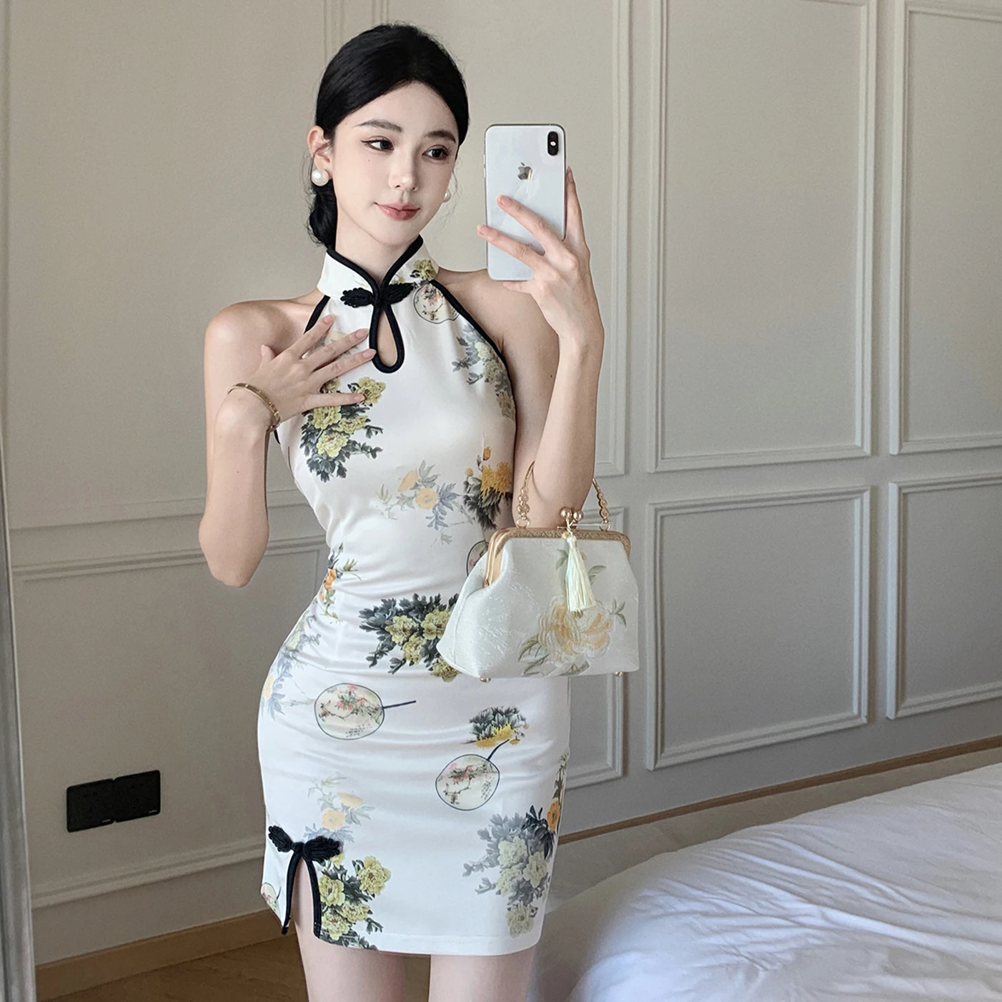 Sexy Pure Desire Aosphere Wrap around Split Printed Girl Hanging Ne Sle Dr Summer New Arrival Skirt
Sexy Pure Desire Aosphere Wrap around Split Printed Girl Hanging Ne Sle Dr Summer New Arrival Skirt